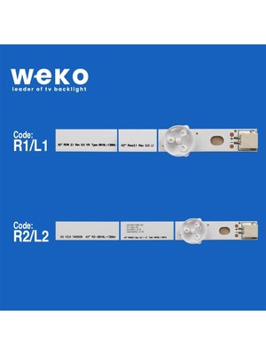 Weko WKSET-6364 35756X3 35757X3 35758X2 35759X2 42 Row2.1 Rev 0.6 1 82,5 cm Birleştirilmiş LED Kodu 5 Adet LED Bar