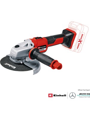 Einhell Professional Akülü Avuç Taşlama AXXIO 18/150 Power X-Change (18 V, 700 W, 150 mm disk çapı, 40 mm kesme derinliği, kömürsüz, yumuşak başlangıç, kesme diski dahil, akü dahil değildir) - 4431144