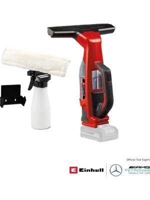 Einhell Akülü Cam Temizleme Makinesi BRILLIANTO Power X-Change (18V, 28 cm emici başlık, iz bırakmadan temizlik, mikrofiber bezli sprey şişe dahil, akü dahil değildir) - 3437100