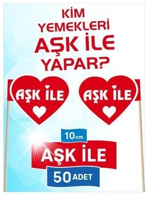 Home BAYRAK KÜRDAN Aşk İle Yazısı Baskılı Dekoratif Bayraklı Kürdan | Doğum Günü Pasta, Atıştırmalık, Organizasyonlar