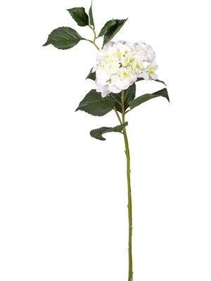 Tekno Trust Yapay Çiçek Islak Dokulu Ortanca Beyaz Tek Dal 110 Cm.