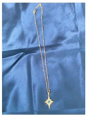 Modern ve Şık Altın Renk Gezegen Kolye