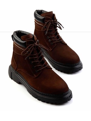 Bambi Kahve Nubuk Hakiki Deri Erkek Bot & Bootie E02035962001