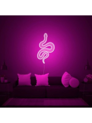 Disa Neon LED Duvar Dekoratif Aydınlatma -Yılan, 30X50CM-