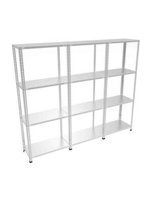 Galvaniz Çelik Raf 43x225x150 cm - Depo, Arşiv, Kiler, Dosya, Market Rafı
