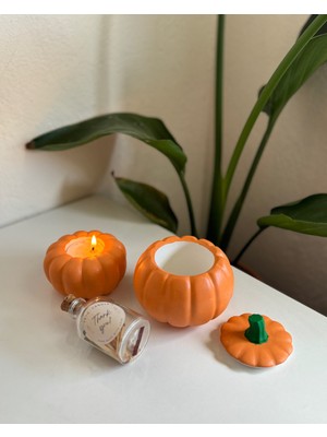 Yeyu Candles Pumpkin Box And Tealight Candle & Match Set