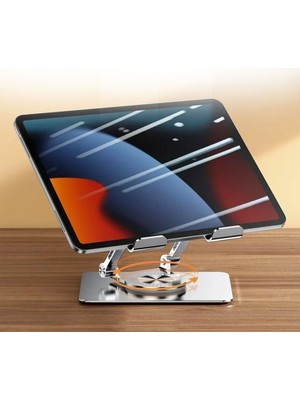 Güllü E Store Buffer® 360 Derece Dönebilen Yükseltilmiş Masaüstü Ayarlanabilir  Metal Tablet Standı