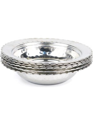 Zinnun Bakır Tabak Kahvaltılık Çerezlik Seti 6'lı 11.5 cm