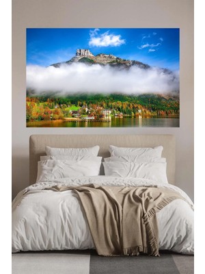 Tosbart Doğa Ve Göl Manzara Hd Kanvas Tablo