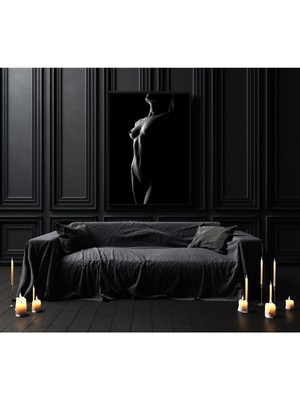 Tosbart Nü Kadın Kanvas Tablo Salon Oturma Yatak Odası Ofis Cafe Için Duvar Dekoru