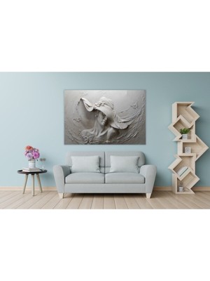 Tosbart Yanılsama Duvar Resmi Tek Parça Cotton Canvas Tablo