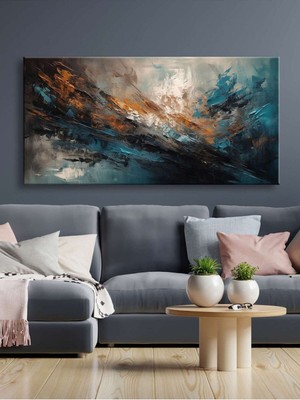Tosbart Soyut Dekoratif Kanvas Tablo - Voov2472