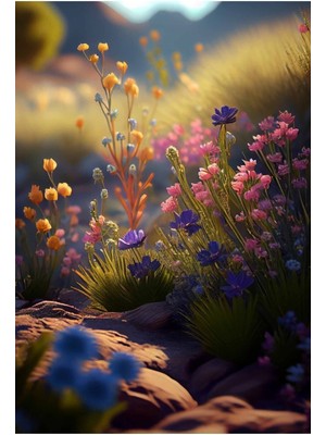 Tosbart Çiçek Bahçesi Kanvas Tablo