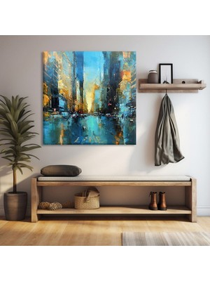 Tosbart Şehir Yansımaları Kanvas Tablo