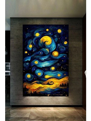 Tosbart Yağlı Boya Görünümlü Van Gogh Etkisi Hd Kanvas Tablo