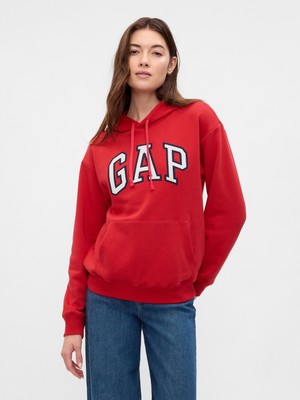 Kadın Kırmızı Gap Logo Fleece Sweatshirt