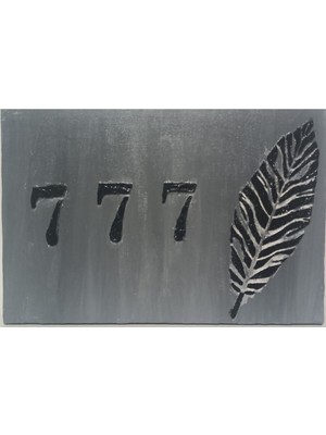 Tosbart Mucize Tablosu 7-7-7 Sayı Sekanslı Yağlı Boya Tablo