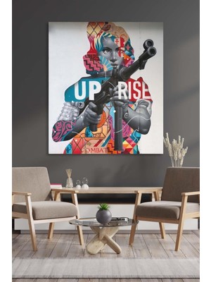 Tosbart Up Rise-Kanvas Tablo Salon Oturma Yatak Odası Ofis Antre Cafe Için Duvar Dekoru