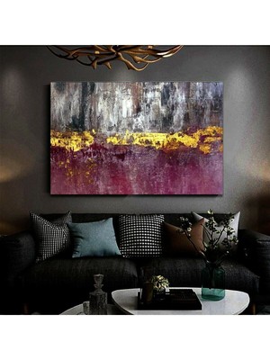 Tosbart Resimli Tablo Yağlı Boya Görünümlü Soyut Kanvas Tablo Modelu43