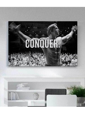 Tosbart Arnold Schwarzenegger Vücut Geliştirme Motivasyon Kanvas Tablo