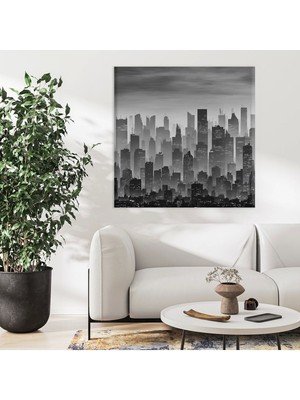 Tosbart Şehir Silueti Kanvas Tablo