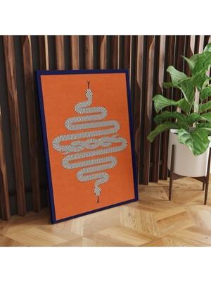 Tosbart Kanvas Tablo Yılan Temalı Tasarım 994