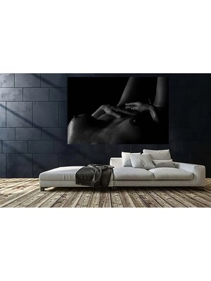 Tosbart Nü Kadın 2 -Kanvas Tablo Salon Oturma Yatak Odası Ofis Antre Cafe Için Duvar Dekoru