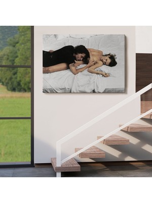 Tosbart Johnny Depp Ve Kate Moss Duvar Tablosu-6524