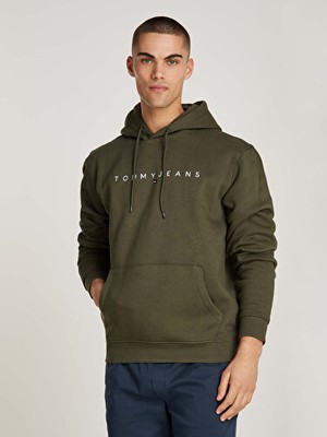 Tommy Hilfiger Tjm Reg Lınear Logo Hoodıe Ext