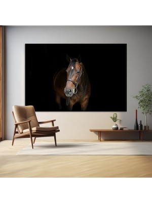 Tosbart Görkemli At Portresi Kanvas Tablo