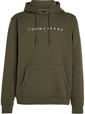 Tommy Hilfiger Tjm Reg Lınear Logo Hoodıe Ext