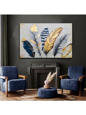 Tosbart Tüy Tablosu Sanatsal Yağlı Boya Efektli