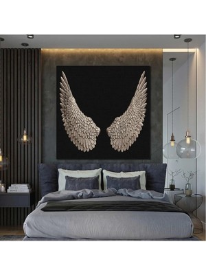 Tosbart Melek Kanatları Dekoratif Kanvas Tablo Ar030227