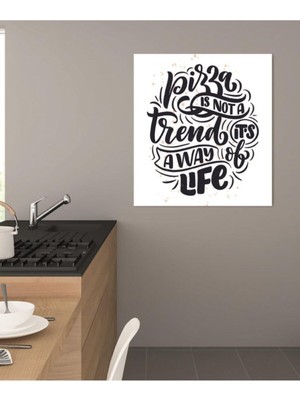 Tosbart Dekoratif Pızza Duvar Kanvas Tablo