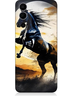 Teknomeg Tecno Pova 3 Uyumlu Şaha Kalkmış At  Desenli Silikon Kılıf