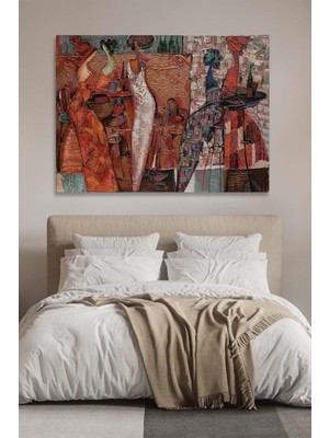 Tosbart Dedikodu-Kanvas Tablo Salon Oturma Yatak Odası Ofis Antre Cafe Için Duvar Dekoru