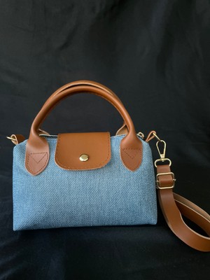 Baemss Tote Xsmall Denim Renk Omuz Çantası