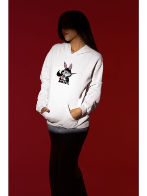 Swozz Bugs Bunny 3 Ip Kalın Kumaş  Oversize Sweatshirt Hoodie