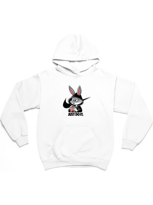 Swozz Bugs Bunny 3 Ip Kalın Kumaş  Oversize Sweatshirt Hoodie