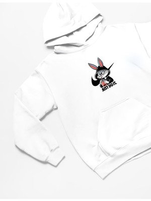 Swozz Bugs Bunny 3 Ip Kalın Kumaş  Oversize Sweatshirt Hoodie