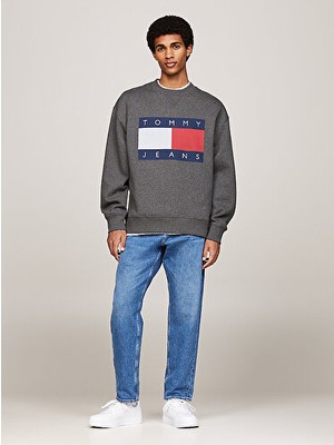 Tommy Hilfiger Tjm Rlx Melange Flag Crew Ext