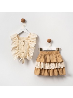 Fırfır Etekli Kız Takım