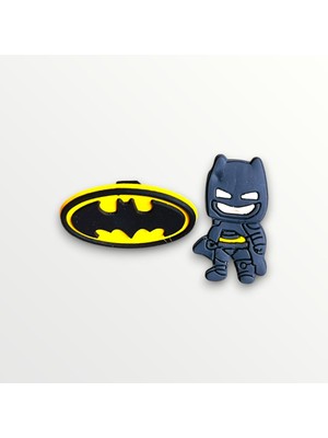 Birikiyedi Spor Ayakkabı Bağcık Jibbitz / Charm / Süsü Batman 2 Li Set