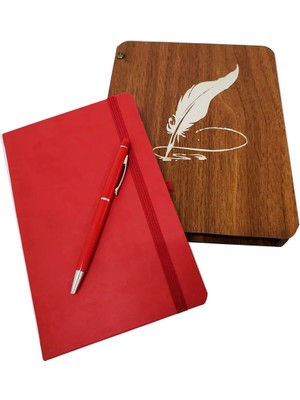 Yılter Ahşap Kutulu Defter Kalem - YLT9030-5297