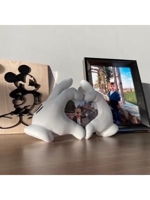Tekno Trust Mickey Mouse El Şeklinde Çerçeve. Çocuk Odası Dekoru, Çocuk Odası Çerçeve