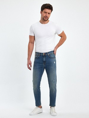 LTB Dıego x Y Skinny Jean Pantolon Erkekler İçin Normal Bel ve Dar Paça Denim Desenli
