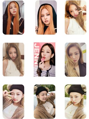 Tekno Trust Blackpink "born Pink Jennie" 8 Adet Fotokart ( Imzalı Kart)