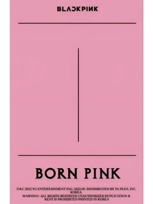 Tekno Trust Blackpink "born Pink Jennie" 8 Adet Fotokart ( Imzalı Kart)