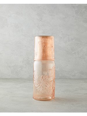 English Home Flowery Cam Başucu Sürahi 1200 ml + 400 ml Pudra