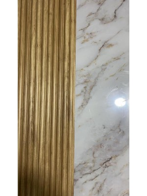 Tekno Trust 16X290CM 1 Adet Atc Gold Prefabrik Ofis Konut Dekoratif Pvc Kaplama Lambiri Duvar Paneli